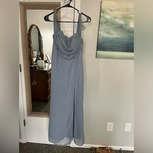 Birdy Grey- Mira Style- Dusty Blue Chiffon- Size Small (2-4)